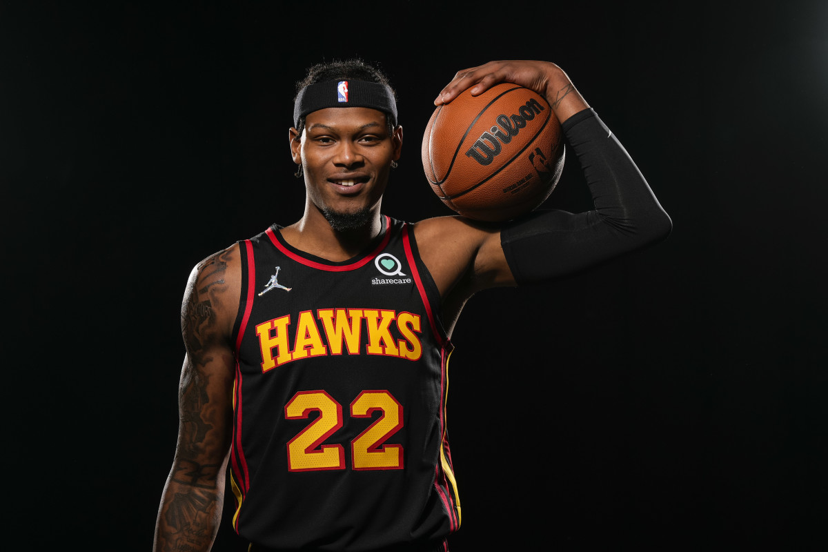Atlanta Hawks forward Cam Reddish (22) pictured at Hawks Media Day held at PC&E.